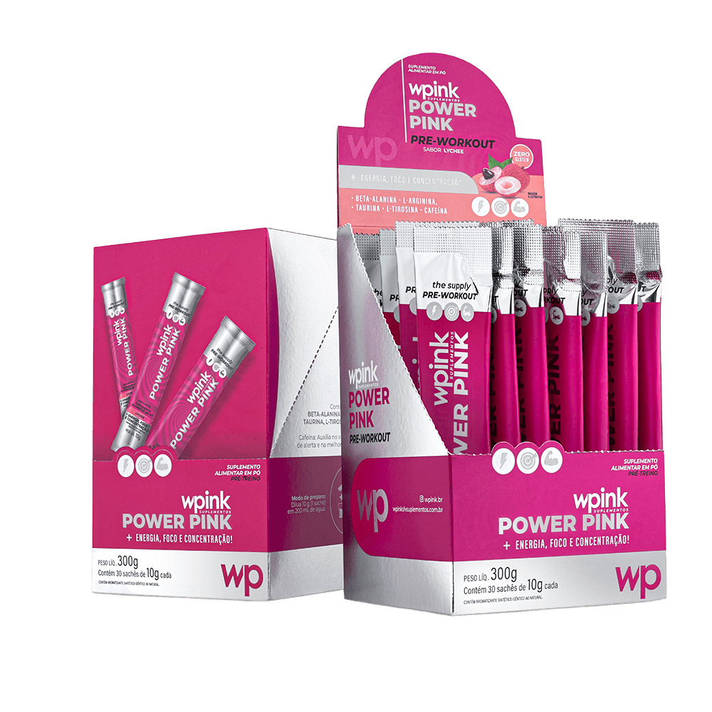 power pink de lichia - pré-treino - 300g - wp - foto 5